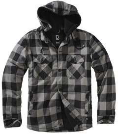 Brandit Lumber kapucnis kabát, fekete-charcoal