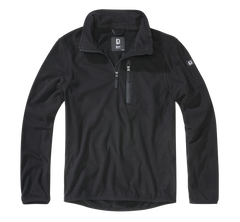 Brandit Fleece Troyer kabát, fekete