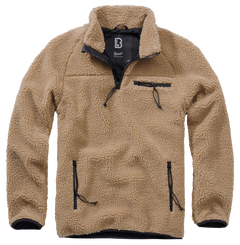 Brandit Teddyfleece Troyer polár kabát, camel