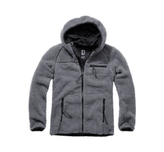 Brandit Worker kapucnis polár kabát Teddyfleece, anthracite
