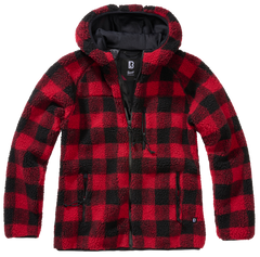 Brandit Teddy női polár kabát, Red/black