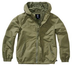 Brandit Summer Frontzip Windbreaker gyerek kabát, olívazöld