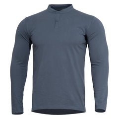 Pentagon Romeo 2.0 hosszú ujjú gombos póló, charcoal blue