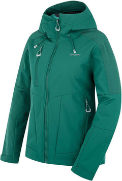 HUSKY Sevan női softshell kabát, sötétzöld