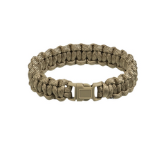 Mil-Tec Survival paracord karkötő 15mm, Coyote