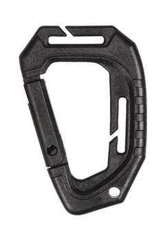 Mil-Tec MOLLE műanyag karabiner taktikai, fekete 2db