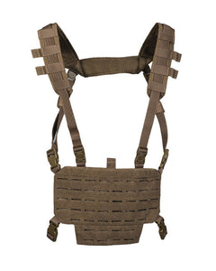 Mil-Tec CHEST RIG taktikai mellény könnyű LASER panellel, dark coyote