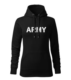 DRAGOWA női kapucnis pulóver army 320 g/m², fekete