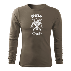DRAGOWA Fit-T hosszú ujjú póló special forces 160 g/m², olívazöld