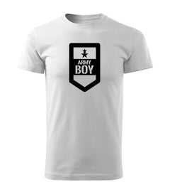 DRAGOWA rövid ujjú póló army boy 160 g/m², fehér