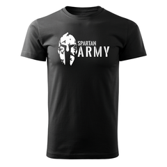 DRAGOWA rövid ujjú póló Spartan army 160 g/m², fekete