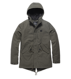 Vintage Industries Wallbrook parka, dark olive