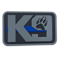 WARAGOD K9 Paw PVC felvarró, fekete-szürke