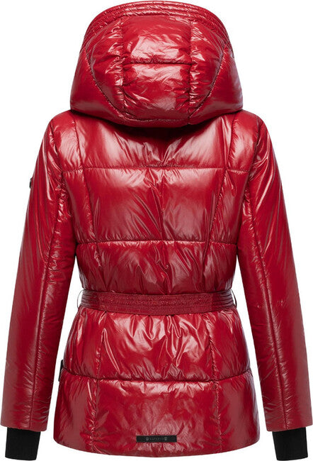 Navahoo EISGLANZ női kapucnis téli kabát, dark red
