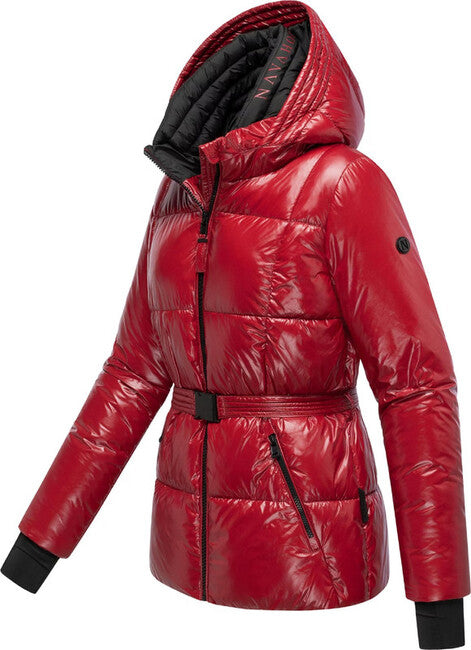 Navahoo EISGLANZ női kapucnis téli kabát, dark red