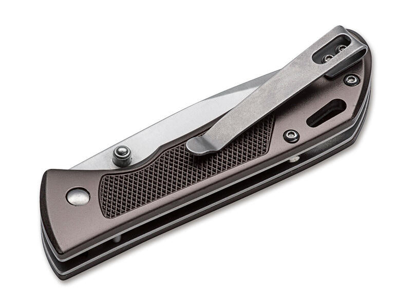 BÖKER® Advance Checkering összecsukható EDC kés, dark bronze