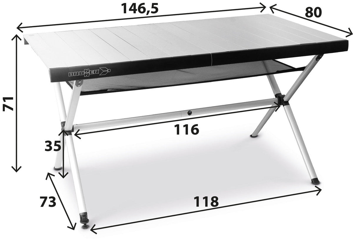 Brunner Accelerate Compack 6 kemping asztal