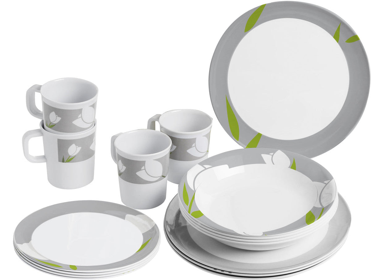 Brunner Melamine Set Tulip konyhai edénykészlet, fehér