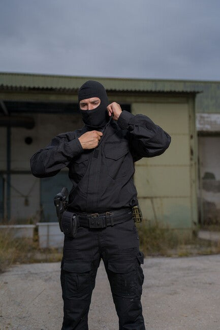 Pentagon Police férfi öv 5cm, fekete