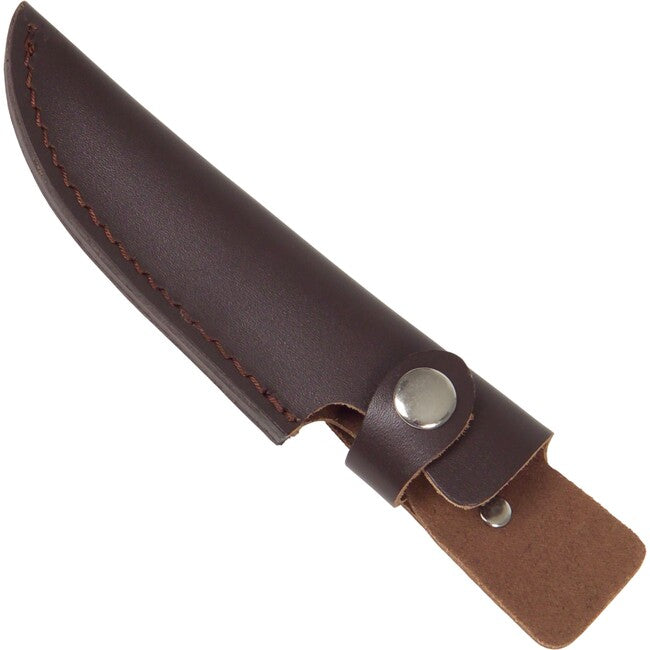 Haller Jagd fix pengéjű kés 110 mm, Wurzelholz, bőr tok