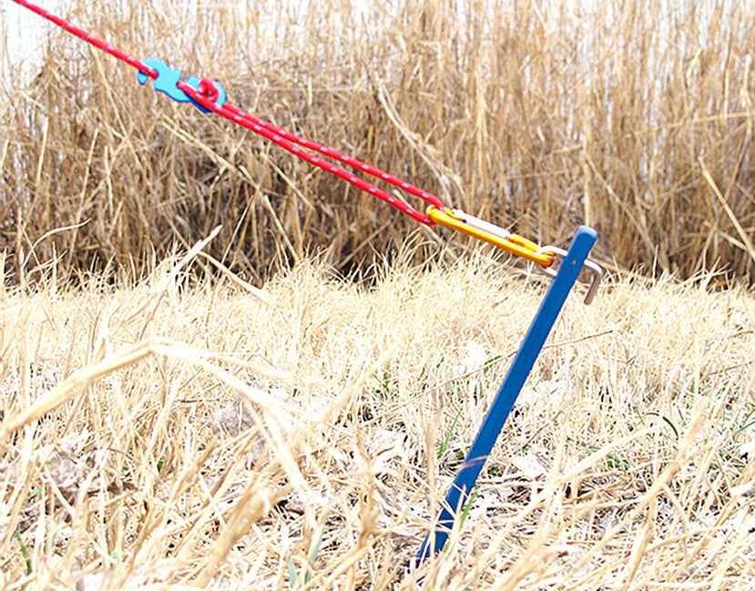 BasicNature Steady sátorcövek 30 cm, kék, 4 db