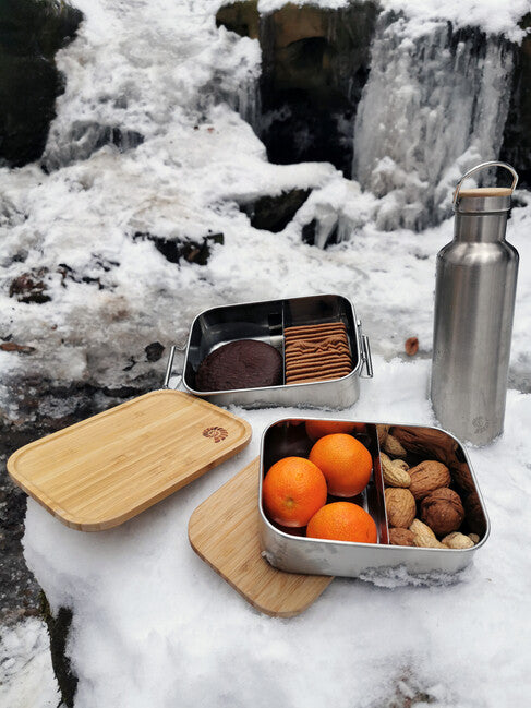 Origin Outdoors Bamboo-Clip ebéddoboz rozsdamentes acélból 1,2 l