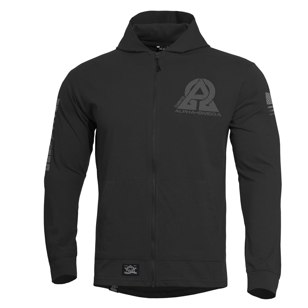 Pentagon Agis Instructor Zero cipzáras pulóver 165g/m2, fekete
