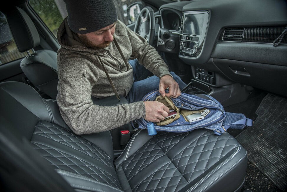 Helikon-Tex Covert taktikai kapucnis pulóver (FullZip), Melange Blue