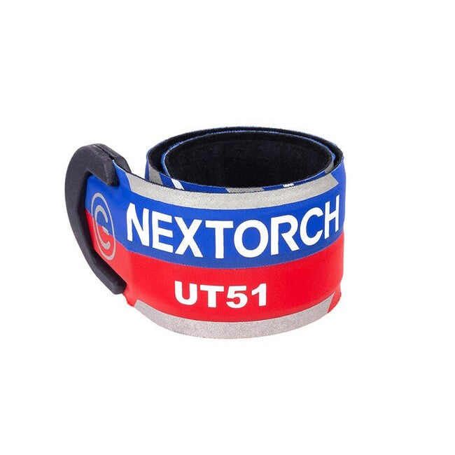 NexTorch® UT51 villogó biztonsági szalag, piros-kék