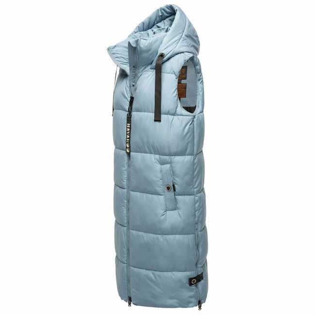 Navahoo Schnuffelchen női hosszú mellény, powder blue