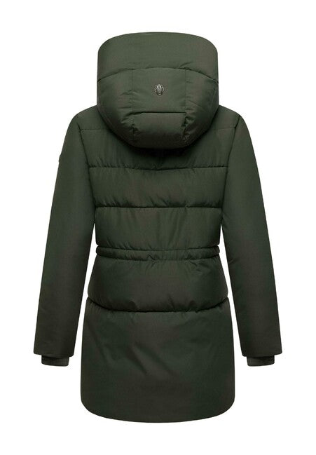 Marikoo Delilah16 női kapucnis téli kabát, Dark olive