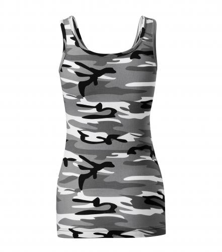 Malfini Camouflage női trikó 180g/m2, gray