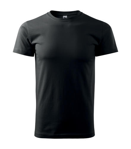 Malfini Heavy New rövid ujjú póló 200g/m2, fekete