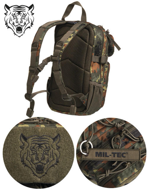 Mil-Tec US Assault gyerek hátizsák flecktarn, 14L