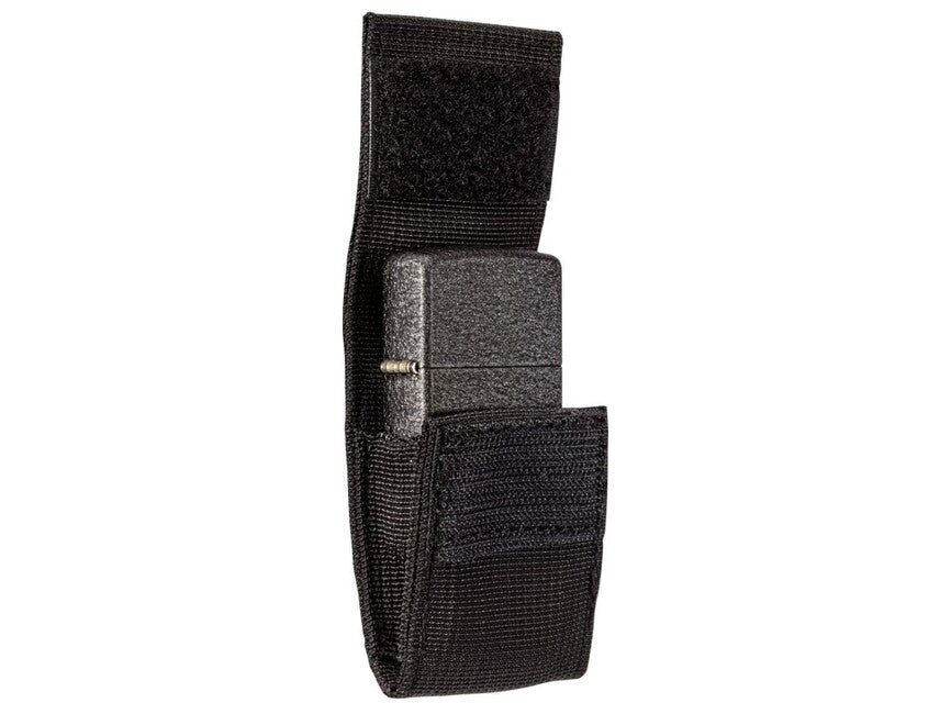Zippo Black Crackle szett taktikai tok + öngyújtó, fekete