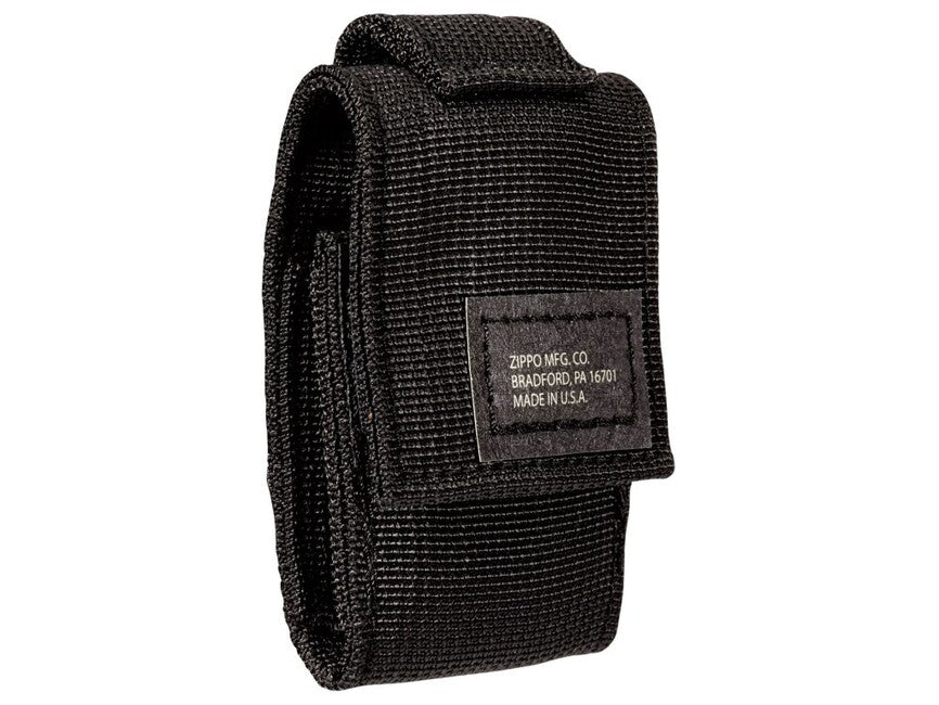 Zippo Black Crackle szett taktikai tok + öngyújtó, fekete