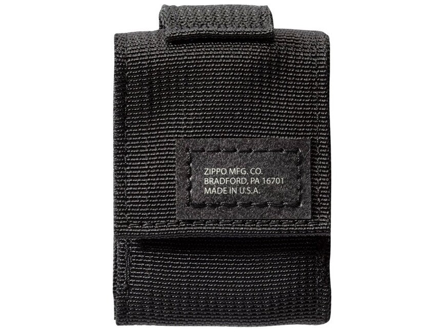 Zippo Black Crackle szett taktikai tok + öngyújtó, fekete