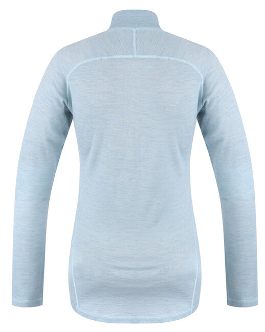 HUSKY Merino póló hosszú ujjú Merow aláöltözet cipzár, faded mint, L