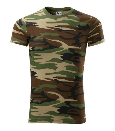 Malfini Camouflage rövid ujjú póló 160g/m2, brown