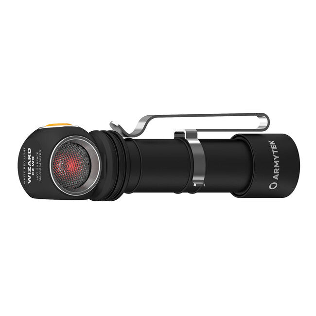 ArmyTek Wizard C2 WR fejlámpa LED mágneses tartóval akkumulátoros táplálás 1100 lm 3 h 65 g, White & Red