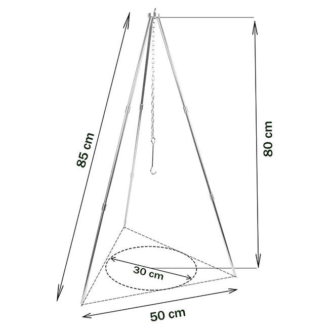 Mil-Tec tripod láncokkal a fazékhoz