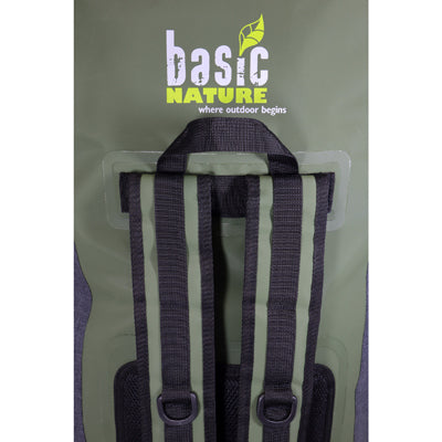 BasicNature vízálló zsák 90 l, szürkészöld