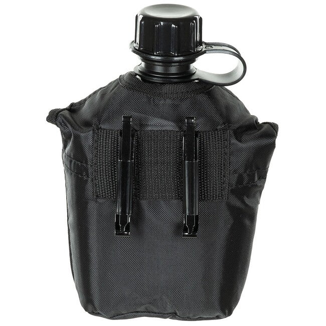 MFH tábori kulacs 1L BPA-mentes, fekete