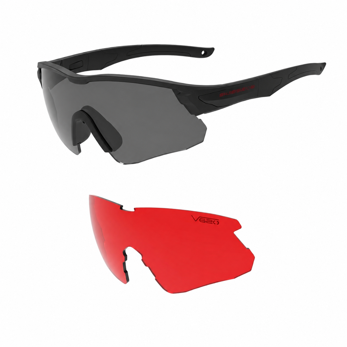 SWISS Eye® FALCON V620 taktikai szemüveg, fekete