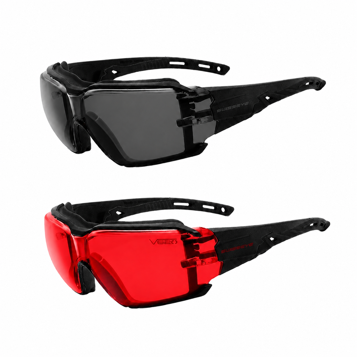 SWISS Eye® TARGET V620 taktikai szemüveg, piros