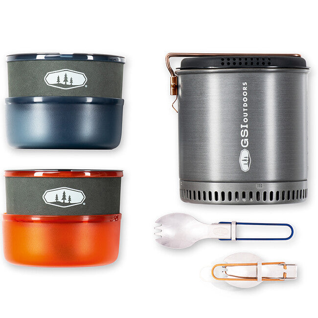 GSI Outdoors Halulite Dualist HS 2 személyes étkészlet 1,8 l