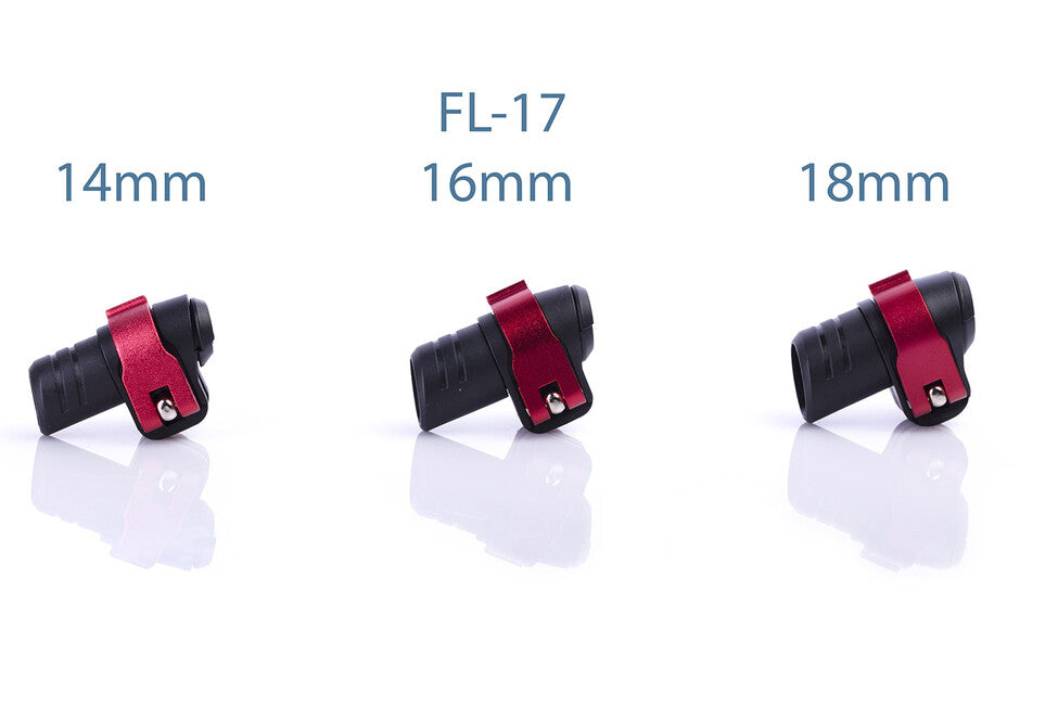 Warp ND FL-17 flip-lock mechanika fekete műanyag/piros ALU kar/piros anya 14mm átmérőhöz