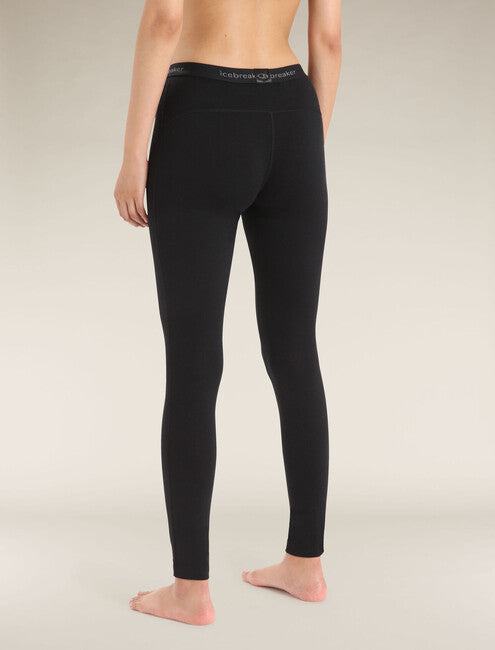 Icebreaker 200 Oasis női termo leggings, fekete