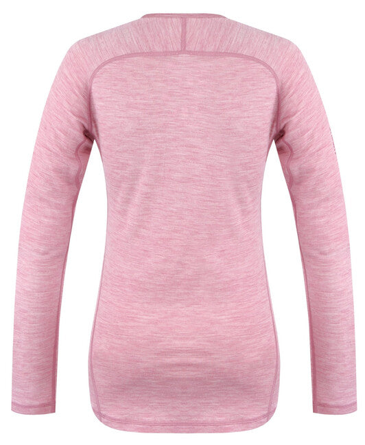 HUSKY Merow aláöltözet merino póló dl, faded rózsaszín