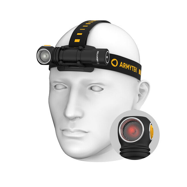 ArmyTek Wizard C2 WR fejlámpa LED mágneses tartóval akkumulátoros táplálás 1100 lm 3 h 65 g, White & Red